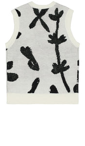 Obey Amir Sweater Vest in Cream