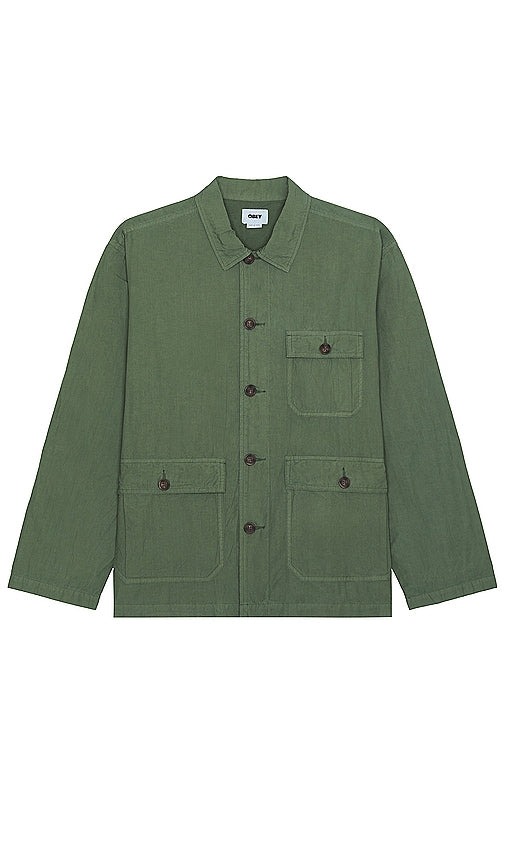 Obey Austin Utility Jacket in Green - Obey - Austin - Veste utilitaire verte - Obey Austin 绿色工装夹克 - Obey Austin Utility-Jacke in Grün - Obey Austin 유틸리티 재킷 - Giacca utility Obey Austin in verde