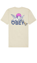 Obey Baby Angel Tee in Tan - Obey - T-shirt Baby Angel en beige - Obey Baby Angel 黄褐色 T 恤 - Obey Baby Angel T-Shirt in Hellbraun - Obey 베이비 엔젤 티셔츠 - Maglietta Obey Baby Angel color marrone chiaro