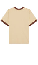 Obey Bigwig Sound Ringer Tee in Tan