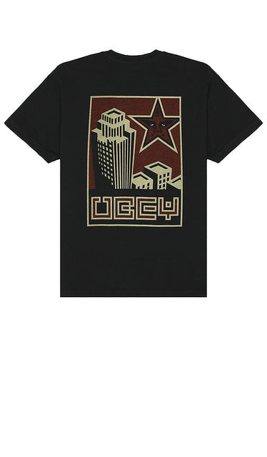 Obey Building Tee in Black - T-shirt Obey Building en noir - Obey Building 黑色 T 恤 - Obey Building T-Shirt in Schwarz - Obey 빌딩 티셔츠 - Maglietta Obey Building in nero