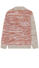 Obey Carter Polo Sweater in Burnt Orange