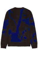 Obey Luka Splatter Cardigan in Brown