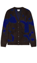 Obey Luka Splatter Cardigan in Brown - Obey Luka - Cardigan éclaboussures en marron - Obey Luka Splatter 棕色开衫 - Obey Luka Splatter-Cardigan in Braun - Obey Luka 스플래터 가디건 브라운 색상 - Cardigan Splatter di Obey Luka in marrone