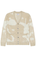 Obey Luka Splatter Cardigan in Grey - Obey Luka - Cardigan éclaboussures en gris - Obey Luka Splatter 灰色开衫 - Obey Luka Splatter-Cardigan in Grau - Obey Luka 스플래터 가디건 그레이 색상 - Cardigan Splatter di Obey Luka in grigio