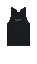 Obey Trace Rib Tank in Black - Obey - Débardeur côtelé Trace en noir - Obey 黑色 Trace 罗纹背心 - Obey Trace Rib Tank in Schwarz - Obey Trace 립 탱크 - Canotta Obey Trace Rib in nero