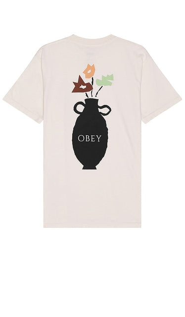 Obey Vasey Tee in Ivory - T-shirt Obey Vasey en ivoire - Obey Vasey 象牙色 T 恤 - Obey Vasey T-Shirt in Elfenbein - Obey Vasey 티셔츠 - Maglietta Obey Vasey in avorio