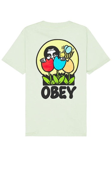 Obey Was Here Tee in Green - Obey Was Here - T-shirt vert - Obey Was Here 绿色 T 恤 - Obey Was Here T-Shirt in Grün - Obey Was Here 티셔츠 - Maglietta Obey Was Here in verde