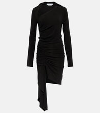 Off-White Asymmetric crêpe minidress