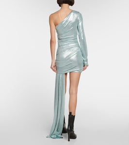 Off-White Asymmetric jersey minidress