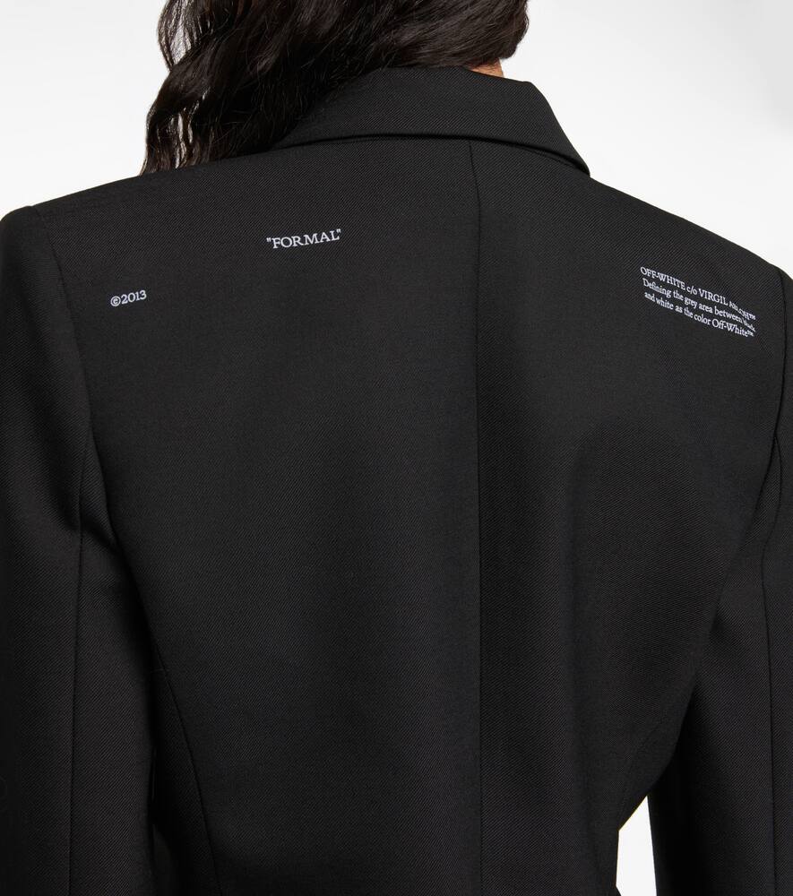 Off-White Corporate wool-blend blazer