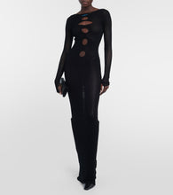 Off-White Cutout knit gown