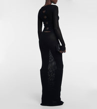 Off-White Cutout knit gown