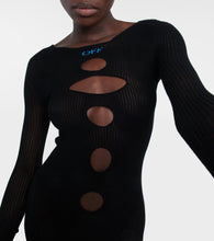 Off-White Cutout knit gown