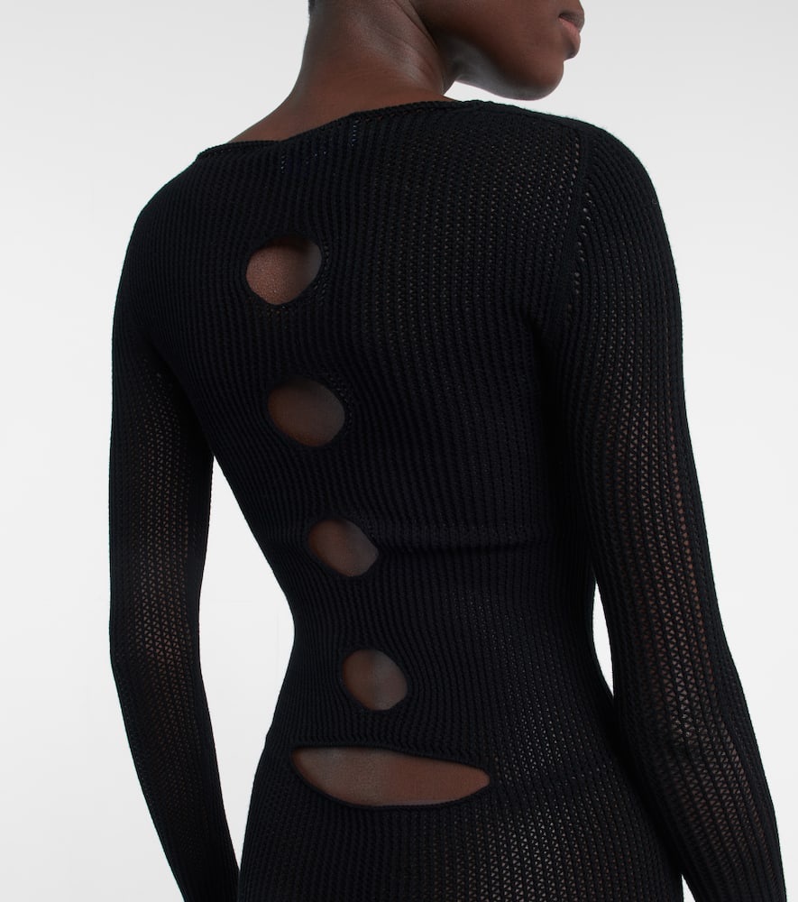 Off-White Cutout knit gown