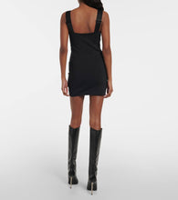 Off-White Logo technical jersey minidress