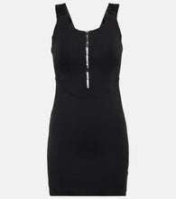 Off-White Logo technical jersey minidress