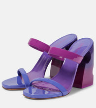 Off-White Shade Meteor patent leather sandals