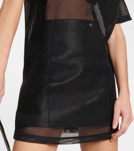 Off-White Sheer T-shirt dress