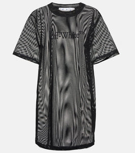 Off-White Sheer T-shirt dress