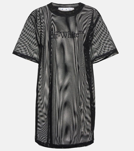 Off-White Sheer T-shirt dress