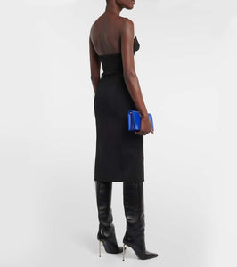 Off-White Strapless midi dress