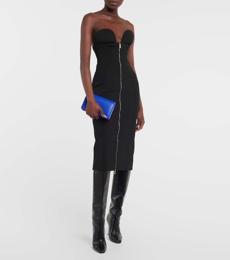 Off-White Strapless midi dress