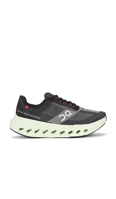 On Cloudsurfer Next in Black | Black & Lima Athletic Sneakers for Women