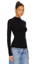 One Grey Day Carter Merino Mock Neck in Black
