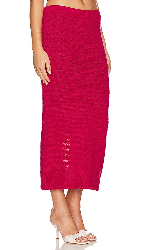One Grey Day Oak Skirt in Fuchsia