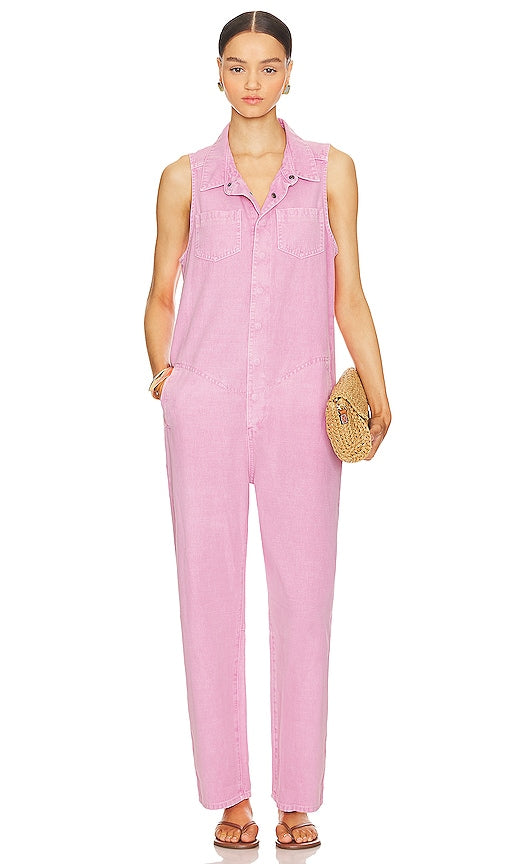 One Teaspoon Braxton Jumpsuit in Pink - Combinaison Braxton One Teaspoon en rose - 一茶匙 Braxton 粉色连身裤 - Ein Teaspoon Braxton Jumpsuit in Rosa - One Teaspoon Braxton 점프수트핑크 색상 - Tuta One Teaspoon Braxton in rosa