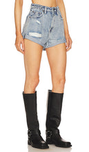 One Teaspoon Icon Bandits High Waist Denim Shorts in Blue