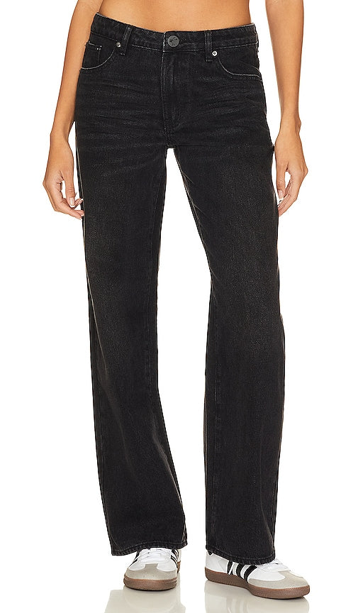 One Teaspoon Low Riders Low Waist Wide Leg Jean in Black - One Teaspoon Low Riders - Jean large taille basse - Noir - 一茶匙 Low Riders 黑色低腰阔腿牛仔裤 - One Teaspoon Low Riders Jeans mit weitem Bein und niedriger Taille in Schwarz - One Teaspoon Low Riders 로우 웨이스트 와이드 레그 진 블랙 색상 - Jeans a gamba larga a vita bassa One Teaspoon Low Riders in nero