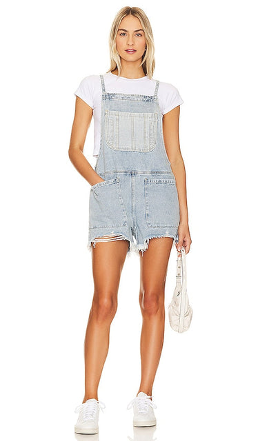 One Teaspoon Pini Denim Playsuit in Blue - Combishort en jean One Teaspoon Pini en bleu - 蓝色一茶匙 Pini 牛仔连身裤 - One Teaspoon Pini Denim-Playsuit in Blau - One Teaspoon Pini 데님 플레이수트 블루 색상 - Tutina in denim One Teaspoon Pini in blu