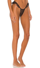 Only Hearts Ruffle Thong in Black