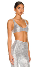 Only Hearts Shine On Bra in Metallic Silver