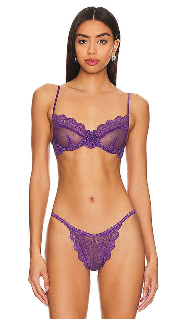 Only Hearts So Fine Lace Underwire Bra in Purple - Only Hearts - So Fine - Soutien-gorge à armatures en dentelle - Violet - Only Hearts So Fine 紫色蕾丝钢托文胸 - Only Hearts So Fine Spitzen-Bügel-BH in Lila - Only Hearts So Fine 레이스 언더와이어 브라(퍼플 색상) - Reggiseno con ferretto in pizzo Only Hearts So Fine in viola
