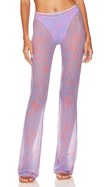 Only Hearts Tangerine Dreams Bell Pants in Multi - Only Hearts - Tangerine Dreams - Pantalon cloche en multicolore - Only Hearts Tangerine Dreams 多色喇叭裤 - Only Hearts Tangerine Dreams Schlaghose in Mehrfarbig - Only Hearts Tangerine Dreams 벨 팬츠 in 멀티 - Pantaloni a campana Only Hearts Tangerine Dreams in multi