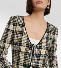 Oscar de la Renta Cotton-blend knitted jacket