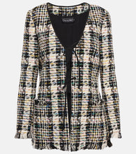 Oscar de la Renta Cotton-blend knitted jacket