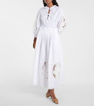 Oscar de la Renta Cotton blend maxi dress