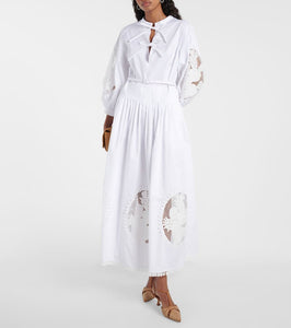 Oscar de la Renta Cotton blend maxi dress