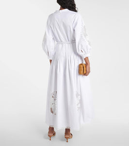 Oscar de la Renta Cotton blend maxi dress