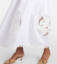 Oscar de la Renta Cotton blend maxi dress