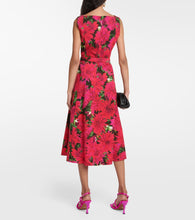 Oscar de la Renta Cotton-blend midi dress
