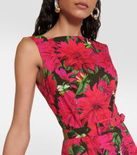Oscar de la Renta Cotton-blend midi dress