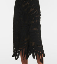 Oscar de la Renta Cotton crochet midi dress