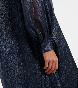 Oscar de la Renta Crystal-embellished mousseline kaftan