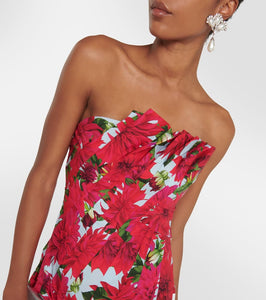 Oscar de la Renta Dahlia cotton-blend poplin midi dress