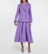 Oscar de la Renta Double-breasted wool-blend blazer